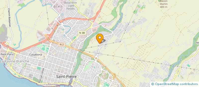 localisation de l'entreprise SECPRO974 à SAINT-PIERRE