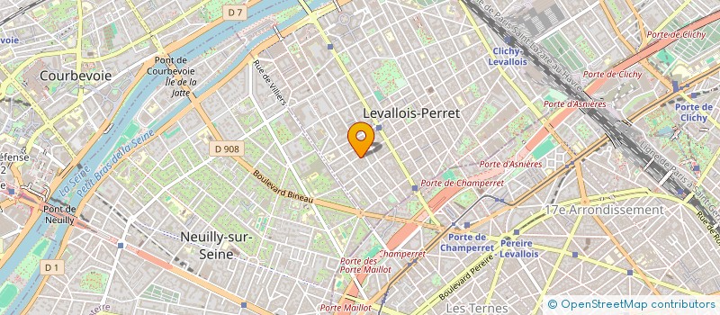 localisation de l'entreprise SECR à LEVALLOIS-PERRET