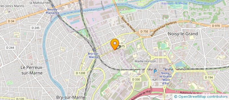 localisation de l'entreprise SECRA à BRY-SUR-MARNE