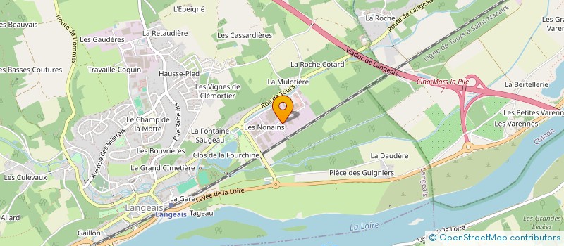 localisation de l'entreprise SECRAT à LANGEAIS