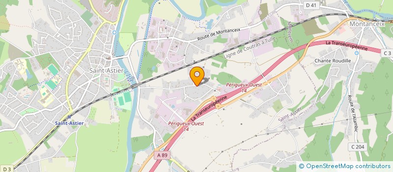 localisation de l'entreprise SECRET  SAINT-ASTIER