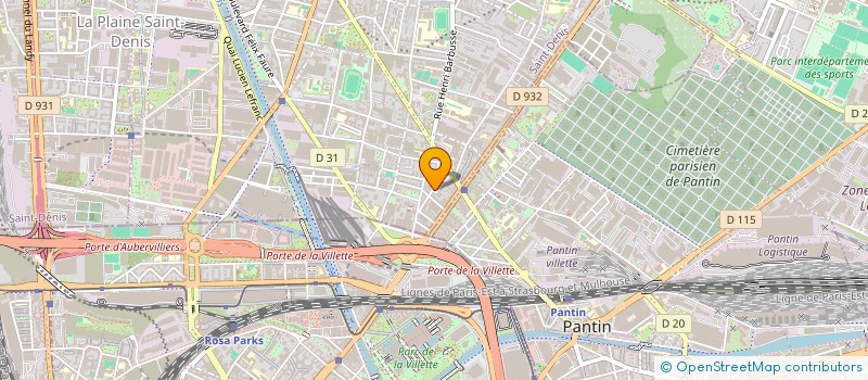 localisation de l'entreprise SECRET BEAUTE  AUBERVILLIERS