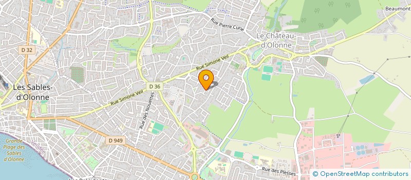 localisation de l'entreprise SECRET D'AIGUILLES à LES SABLES D'OLONNE
