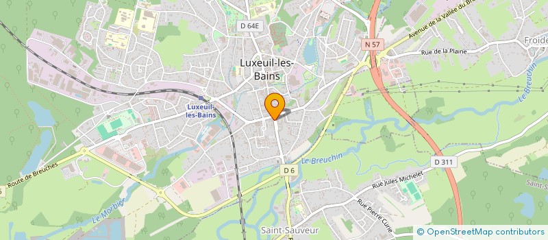 localisation de l'entreprise SECRET DE POLYCHINEURS BROCANTE à LUXEUIL-LES-BAINS
