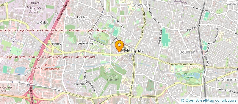 localisation de l'entreprise SECRET DES DAMES  MERIGNAC