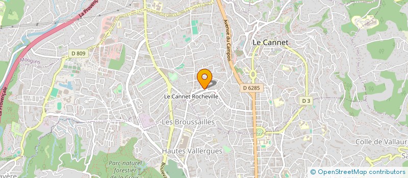 localisation de l'entreprise SECRET GARDEN à LE CANNET