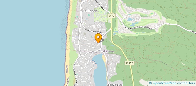 localisation de l'entreprise SECRET WAVE  SEIGNOSSE