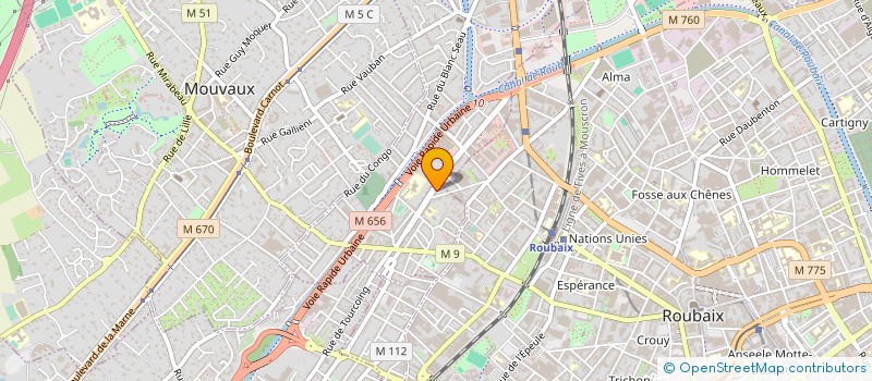 localisation de l'entreprise SECRETAIRE A LA CARTE à TOURCOING