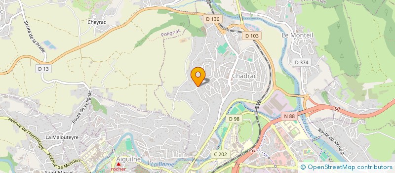 localisation de l'entreprise @-SECRETARIAT  CHADRAC