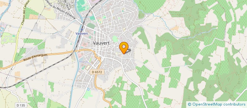 localisation de l'entreprise SECRETARIAT COMPTABILITE SERVICES  VAUVERT