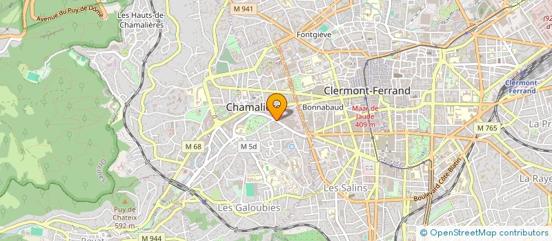 localisation de l'entreprise SECRETARIAT ENTREPRISE GESTION INFORMATI  CHAMALIERES