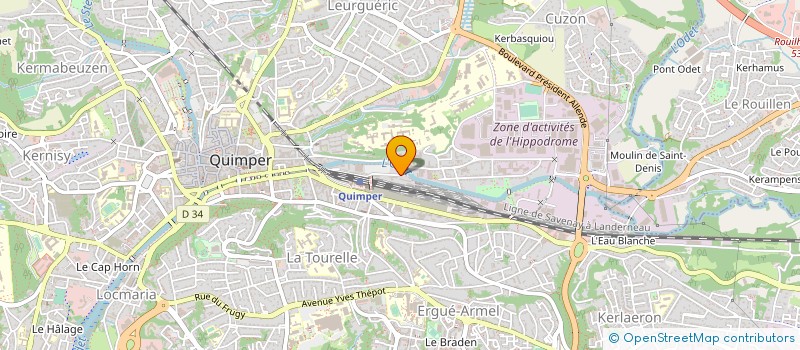 localisation de l'entreprise SECRETARIAT EUROPEEN COEDITION ENFANTS  QUIMPER