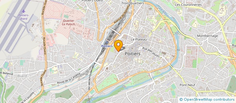 localisation de l'entreprise SECRETARIAT GENERAL COMMUN DEPARTEMENTAL VIENNE  POITIERS