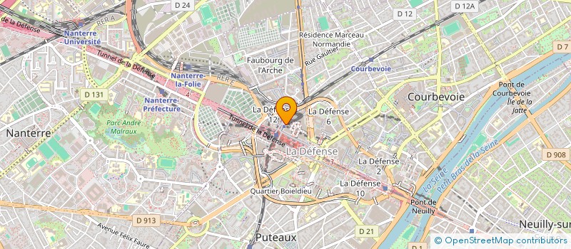 localisation de l'entreprise SECRETARIAT GENERAL DU MINISTERE DE LA TRANSITION ECOLOGIQUE ET SOLIDAIRE à PUTEAUX