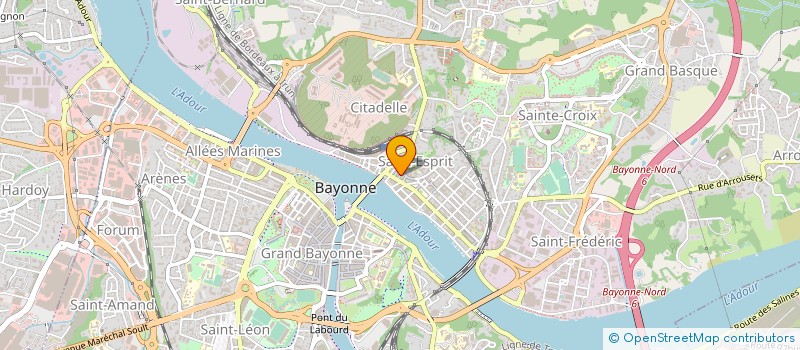 localisation de l'entreprise SECRETARIAT GESTION SERVICES à BAYONNE