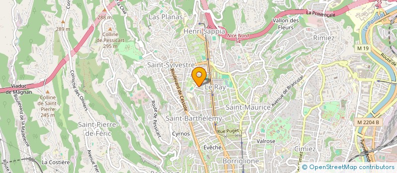 localisation de l'entreprise SECRETFITV à NICE