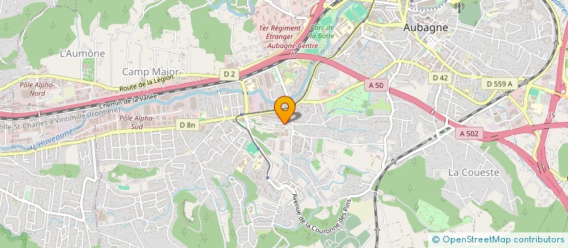 localisation de l'entreprise SECRETIN TERRASSEMENT à AUBAGNE