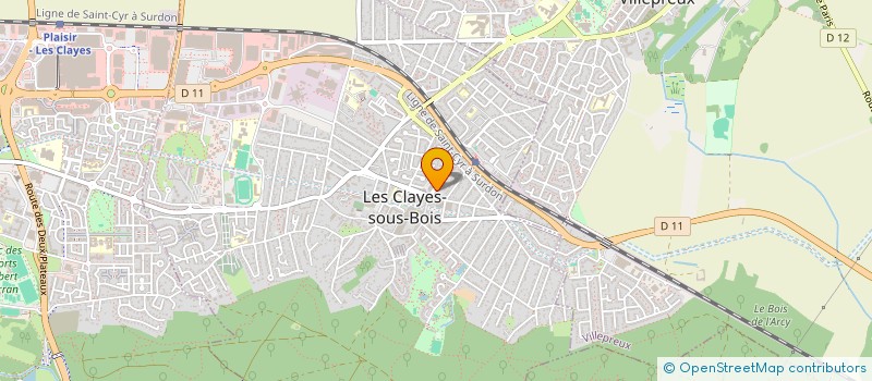 localisation de l'entreprise SECRETS D INTERIEUR à LES CLAYES-SOUS-BOIS