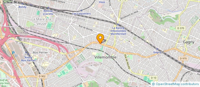 localisation de l'entreprise SECRETS DE BEAUTE  VILLEMOMBLE