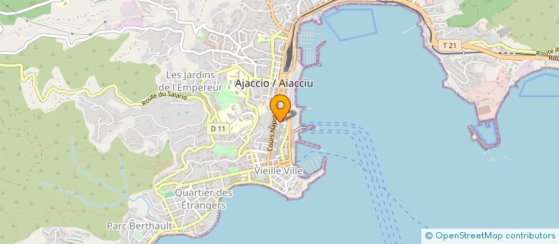 localisation de l'entreprise SECRETS DE BEAUTE à AJACCIO