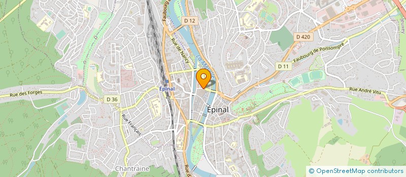 localisation de l'entreprise SECRETS DE CHEF  EPINAL