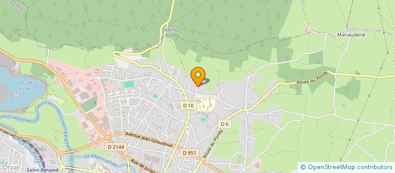 localisation de l'entreprise SECRETS DE SPA à SAINT-AMAND-MONTROND