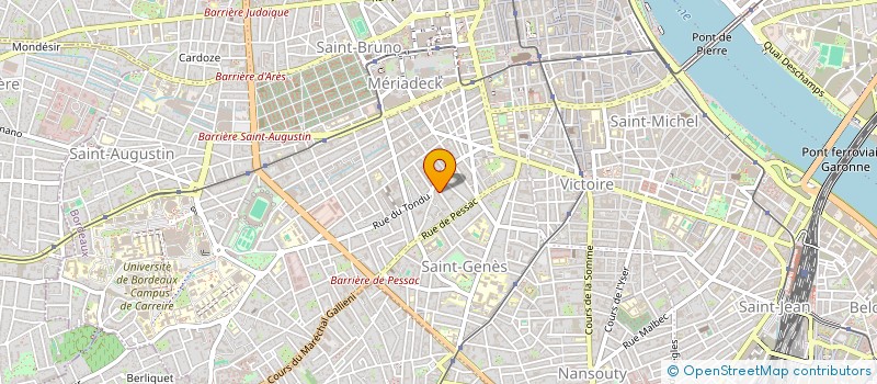 localisation de l'entreprise SECRETS DE VIGNES ET DE CHAIS à BORDEAUX