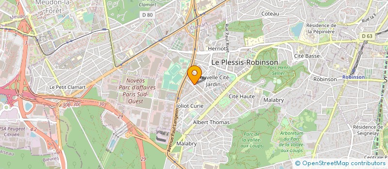 localisation de l'entreprise SECT ATHLETIS CLUB SPORT MUNIC PLESS ROB  LE PLESSIS ROBINSON