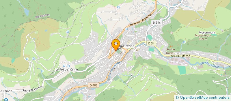 localisation de l'entreprise SECT CROSS SOC OMNISPORT  LA BRESSE