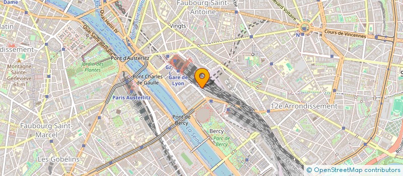 localisation de l'entreprise SECT FEDER CHEMINOT CGT PARIS SUD EST  PARIS