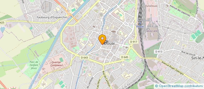 localisation de l'entreprise SECT MUTILES INVALIDES TRAVAIL  DOUAI