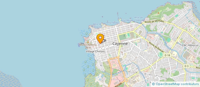 localisation de l'entreprise SECT SYND CFDT CDTG CAF GUYANE  CAYENNE