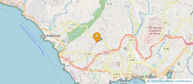 localisation de l'entreprise SECTEUR A TROPICAL  SCHOELCHER