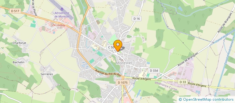 localisation de l'entreprise SECTEUR BOULISTE DE MORESTEL  MORESTEL