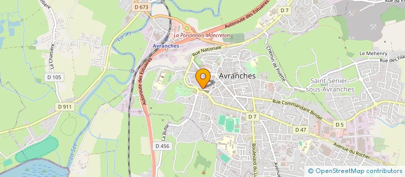 localisation de l'entreprise SECTEUR D ACTION DU CANTON GERONTOLOGIQUE D AVRANCHES - ACARPA  AVRANCHES