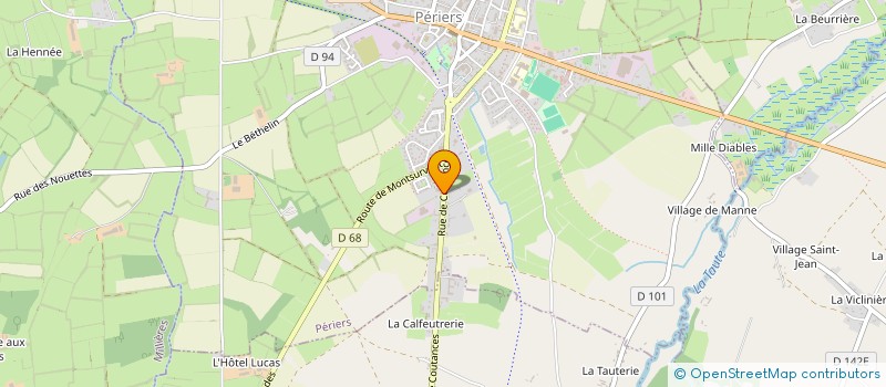 localisation de l'entreprise SECTEUR D'ACTION GERONTOLOGIQUE DU PAYS DE PERIERS  PERIERS