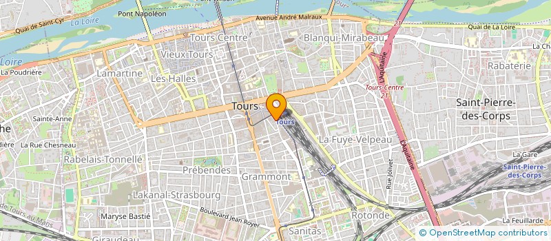 localisation de l'entreprise SECTEUR FEDERAL CGT DES CHEMINOTS DE LA REGION SNCFDE TOURS  TOURS