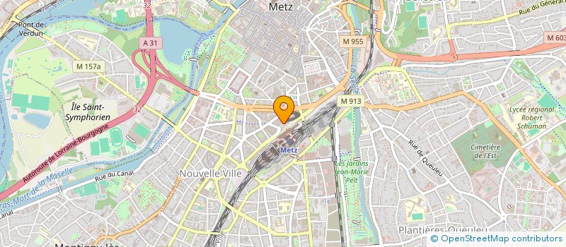 localisation de l'entreprise SECTEUR FEDERAL CGT DES CHEMINOTS DE LORRAINE  METZ