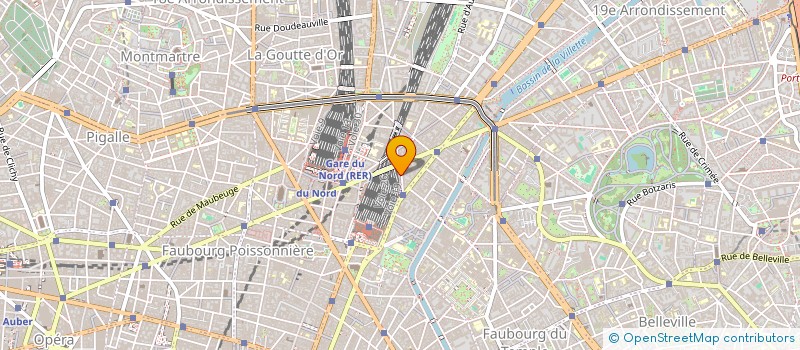 localisation de l'entreprise SECTEUR FEDERAL CGT DES CHEMINOTS DE PARIS-EST  PARIS