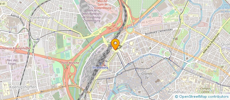 localisation de l'entreprise SECTEUR FEDERAL CHEMINOTS CGT à STRASBOURG