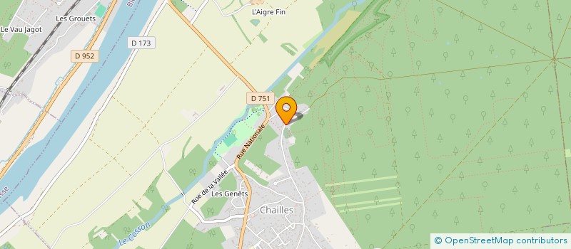 localisation de l'entreprise SECTEUR PAROISSIAL LES MONTILS CHAILLES  CHAILLES