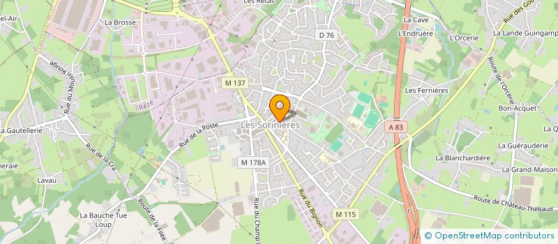 localisation de l'entreprise SECTEUR PASTORAL à LES SORINIERES