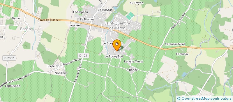 localisation de l'entreprise SECTEUR PASTORAL D ARVEYRES  SAINT-QUENTIN-DE-BARON