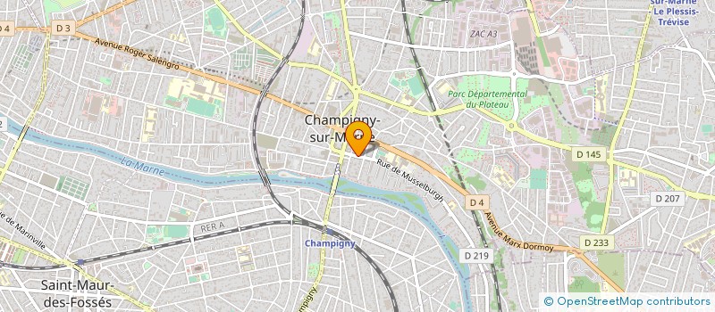 localisation de l'entreprise SECTEUR PASTORAL DE CHAMPIGNY à CHAMPIGNY-SUR-MARNE