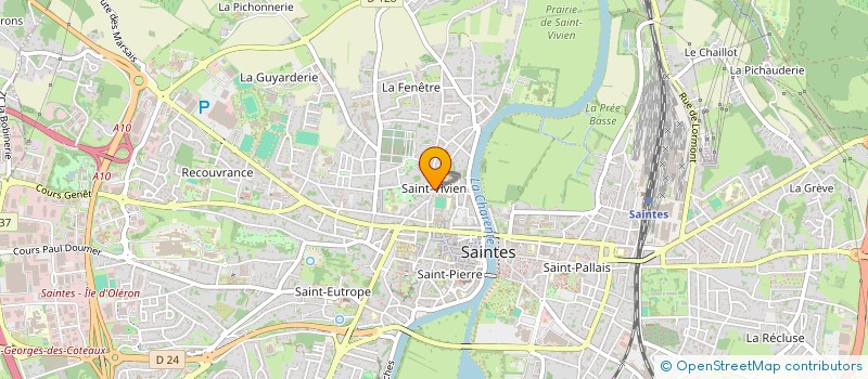 localisation de l'entreprise SECTEUR PASTORAL DE SAINTES RIVE GAUCHE  SAINTES