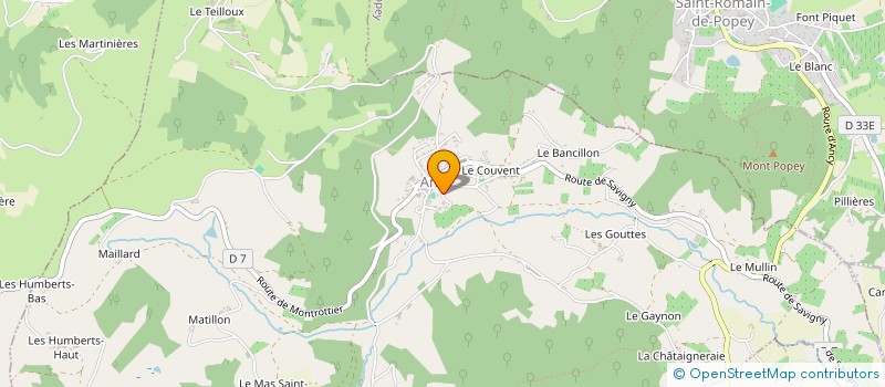 localisation de l'entreprise SECTEUR PASTORAL DE TARARE  VINDRY-SUR-TURDINE