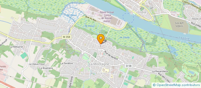 localisation de l'entreprise SECTEUR PASTORAL LAC SUD LOIRE  LA MONTAGNE