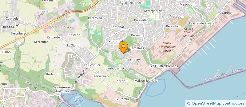 localisation de l'entreprise SECTHOR WEST à BREST