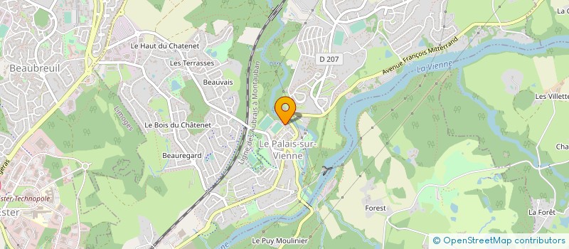 localisation de l'entreprise SECTION ATHLETIQUE DU PALAIS SUR VIENNE  LE PALAIS-SUR-VIENNE