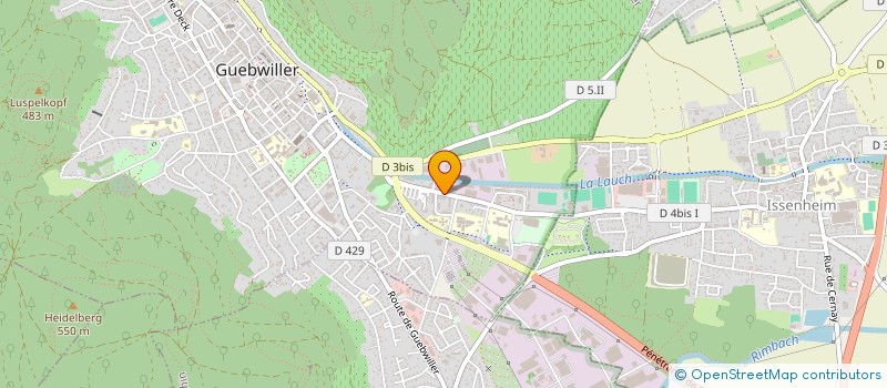 localisation de l'entreprise SECTION ATHLETIQUE SAINT LEGER GUEBWILLER  BERGHOLTZ